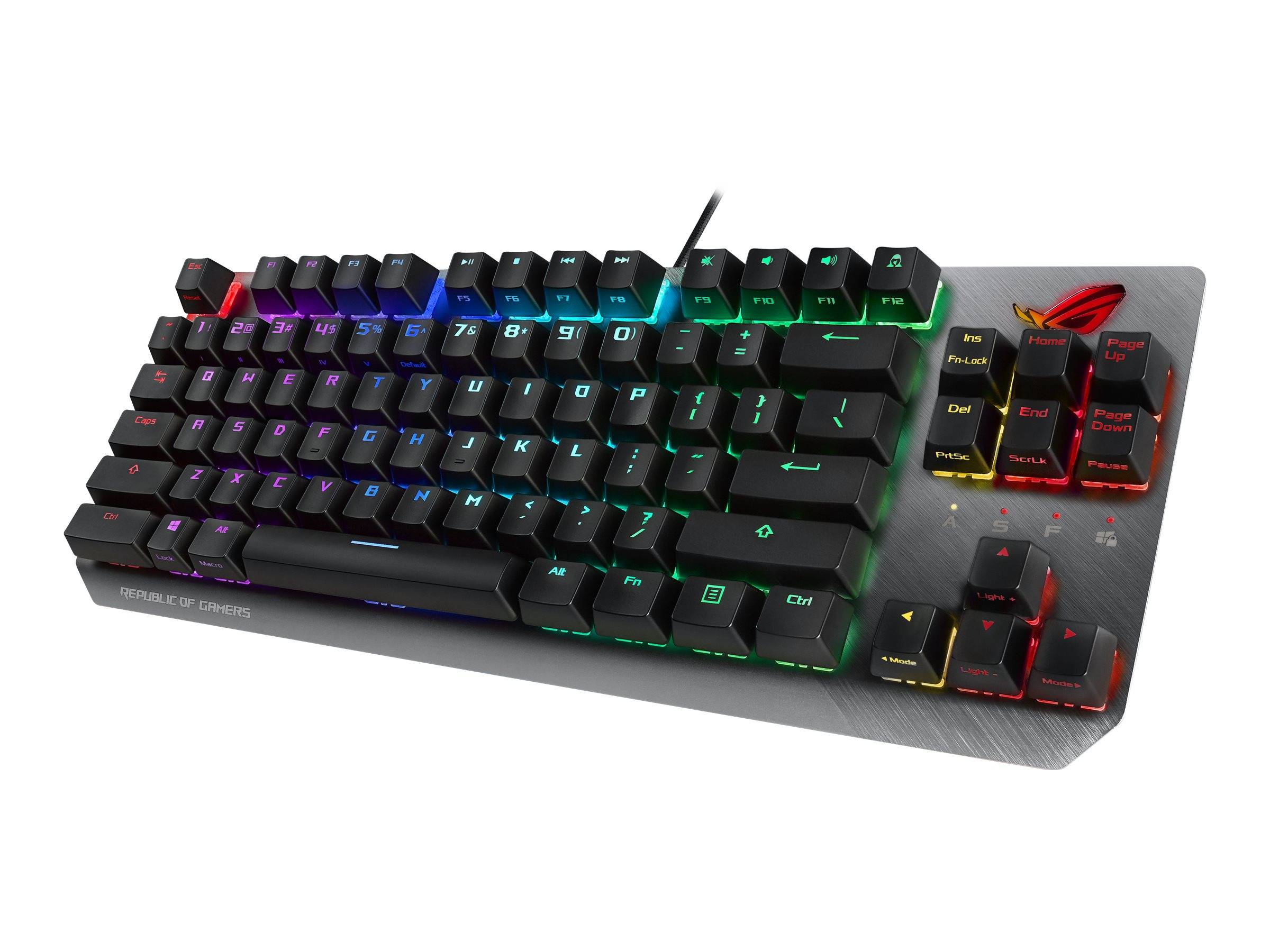 ASUS ROG Strix Scope TKL - Tastatur - Hintergrundbeleuchtung - USB - AZERTY - Fr