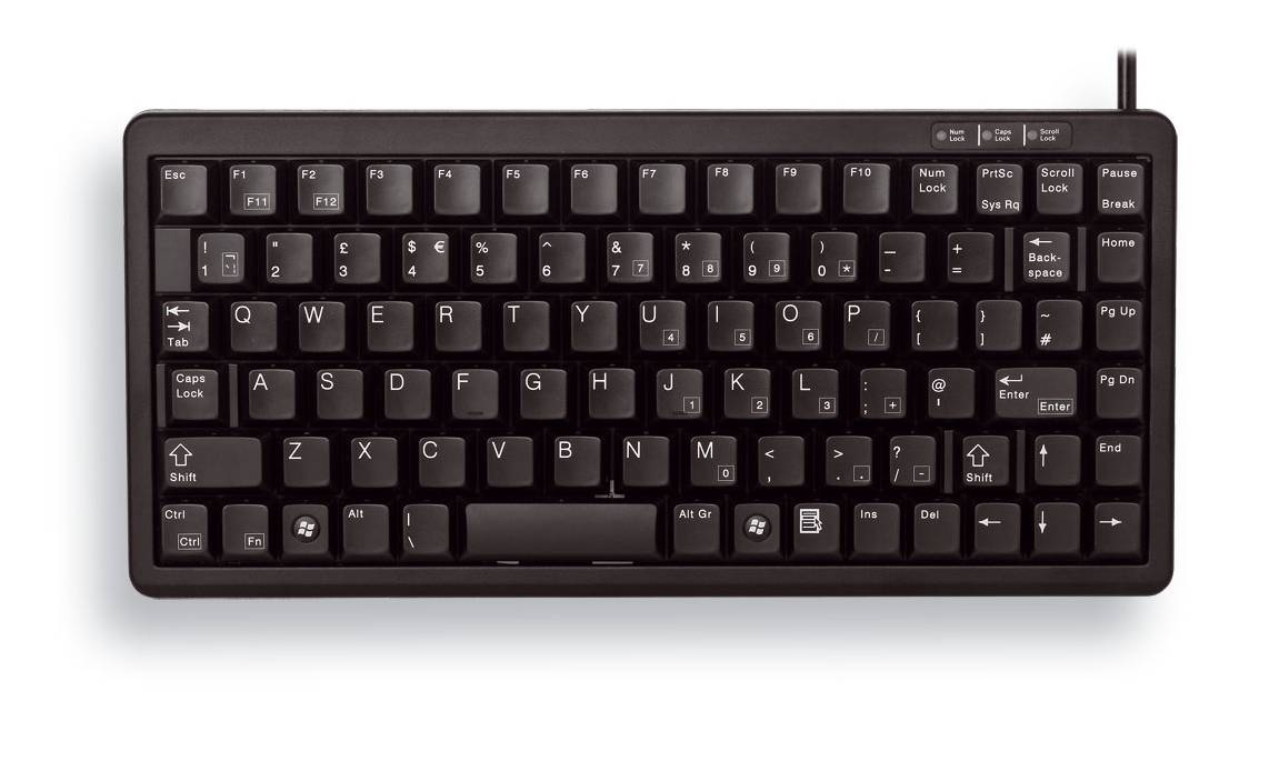 CHERRY Compact-Keyboard G84-4100 - Tastatur - PS/2, USB