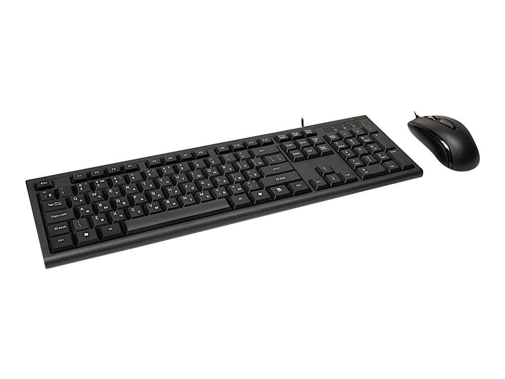 Inter-Tech KM-3149R - Tastatur-und-Maus-Set - USB
