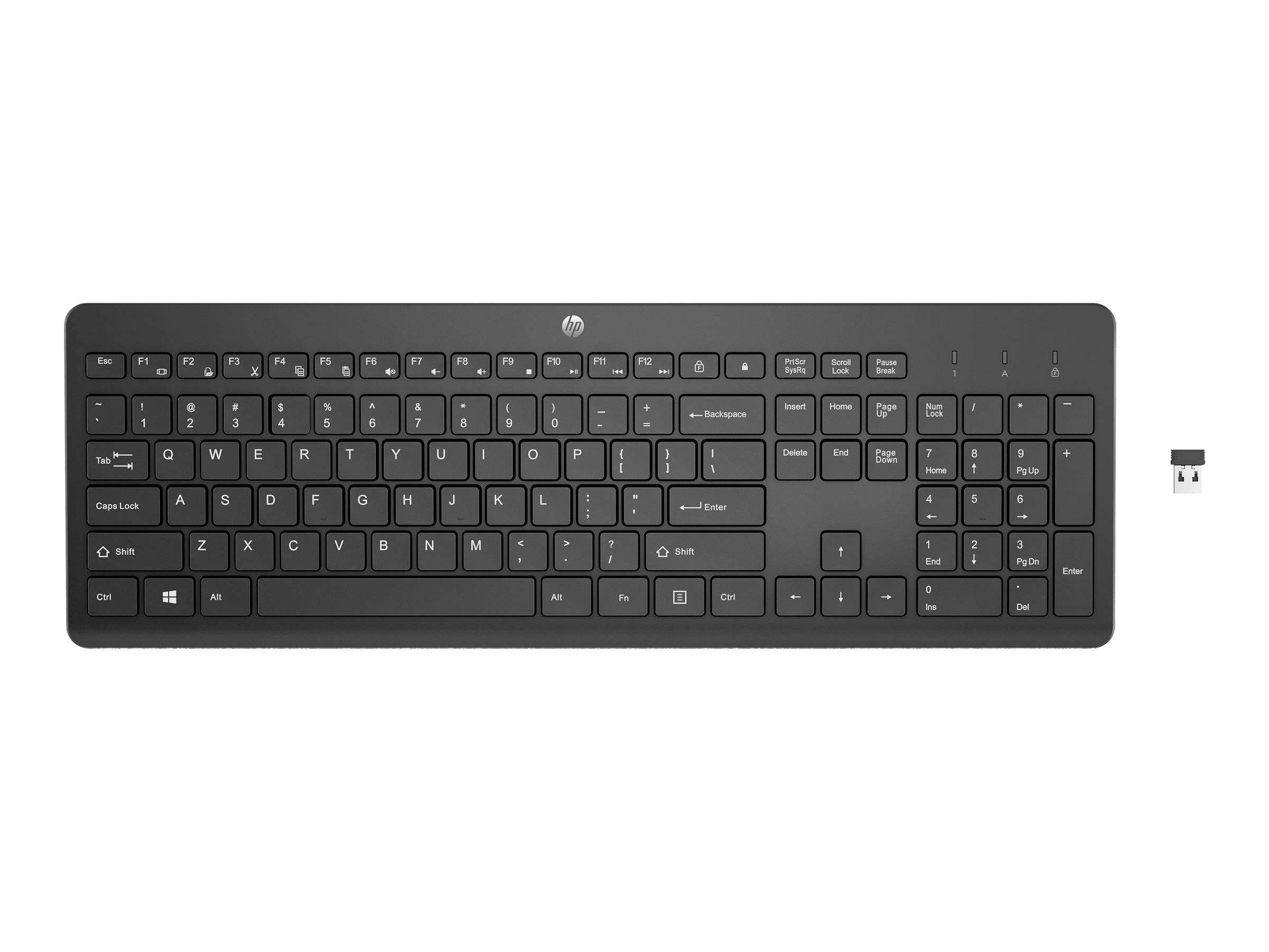 HP 230 - Tastatur - kabellos - 2.4 GHz - Deutsch