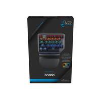 MediaRange MRGS100, Mini, USB, Mechanischer Switch, QWERTZ, RGB-LED, Schwarz, Silber