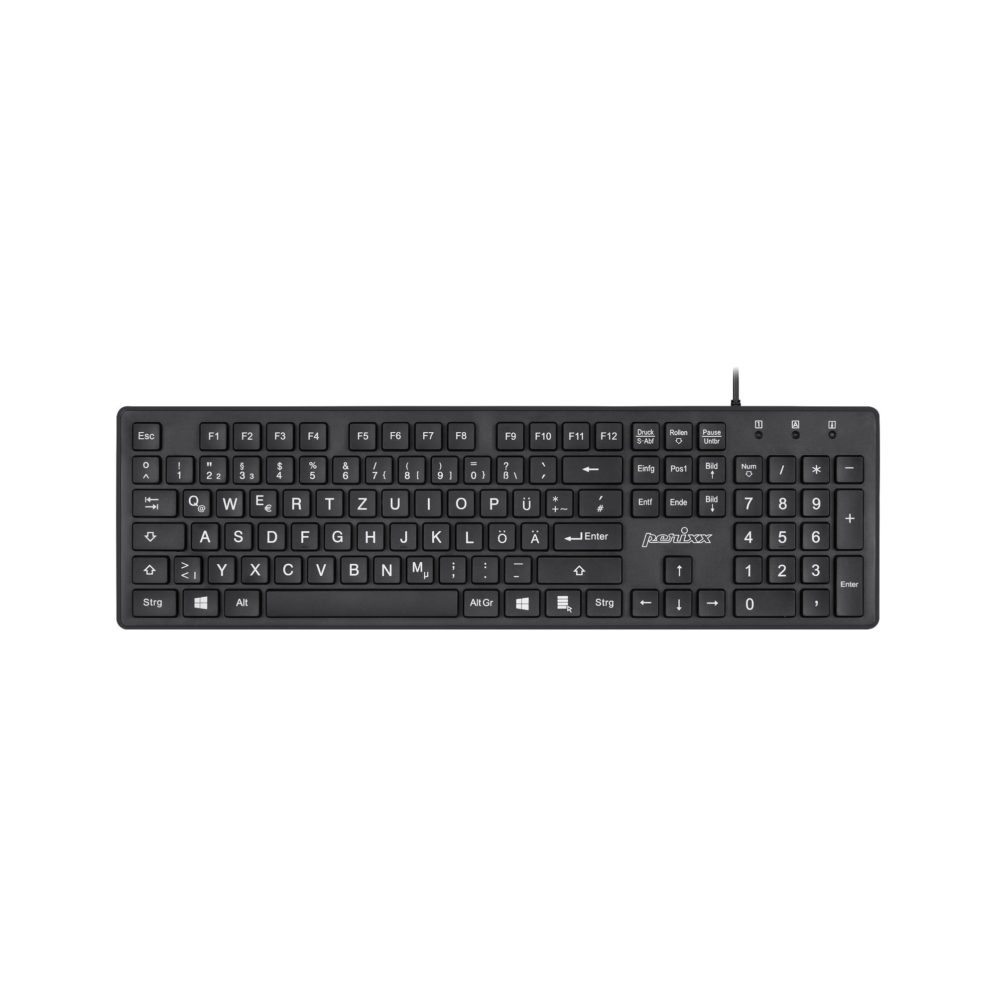Perixx PERIBOARD-117 - Tastatur - USB - QWERTY