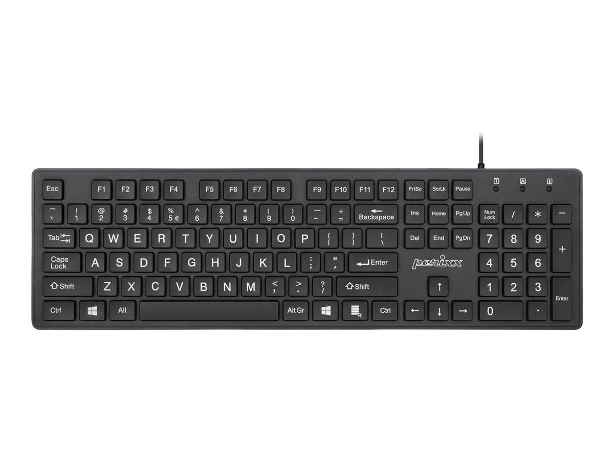Perixx PERIBOARD-117 - Tastatur - USB - QWERTY