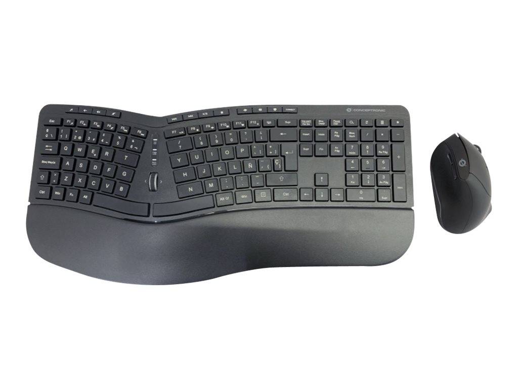 Conceptronic ORAZIO02ES ERGO - Tastatur-und-Maus-Set
