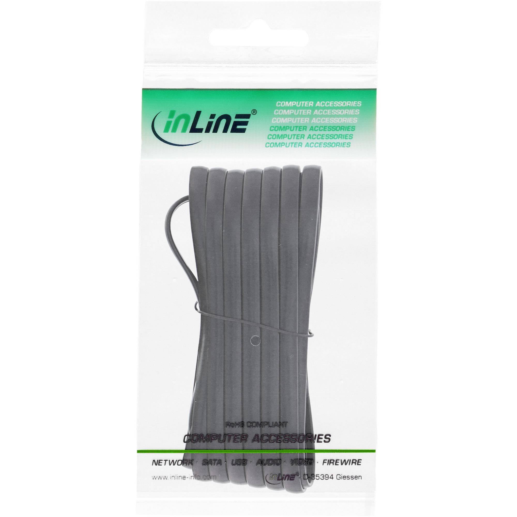 INLINE - Modularkabel RJ11 - Stecker / Stecker - 4adrig - 6P4C - 3m