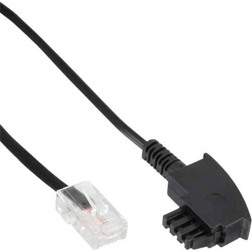 INLINE - TAE-F Kabel für DSL-Router - TAE-F Stecker an RJ45 8P2C - 15m