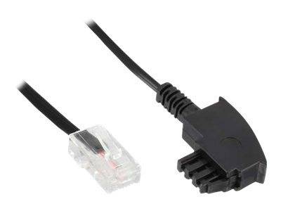 INLINE - TAE-F Kabel für DSL-Router - TAE-F Stecker an RJ45 8P2C - 10m