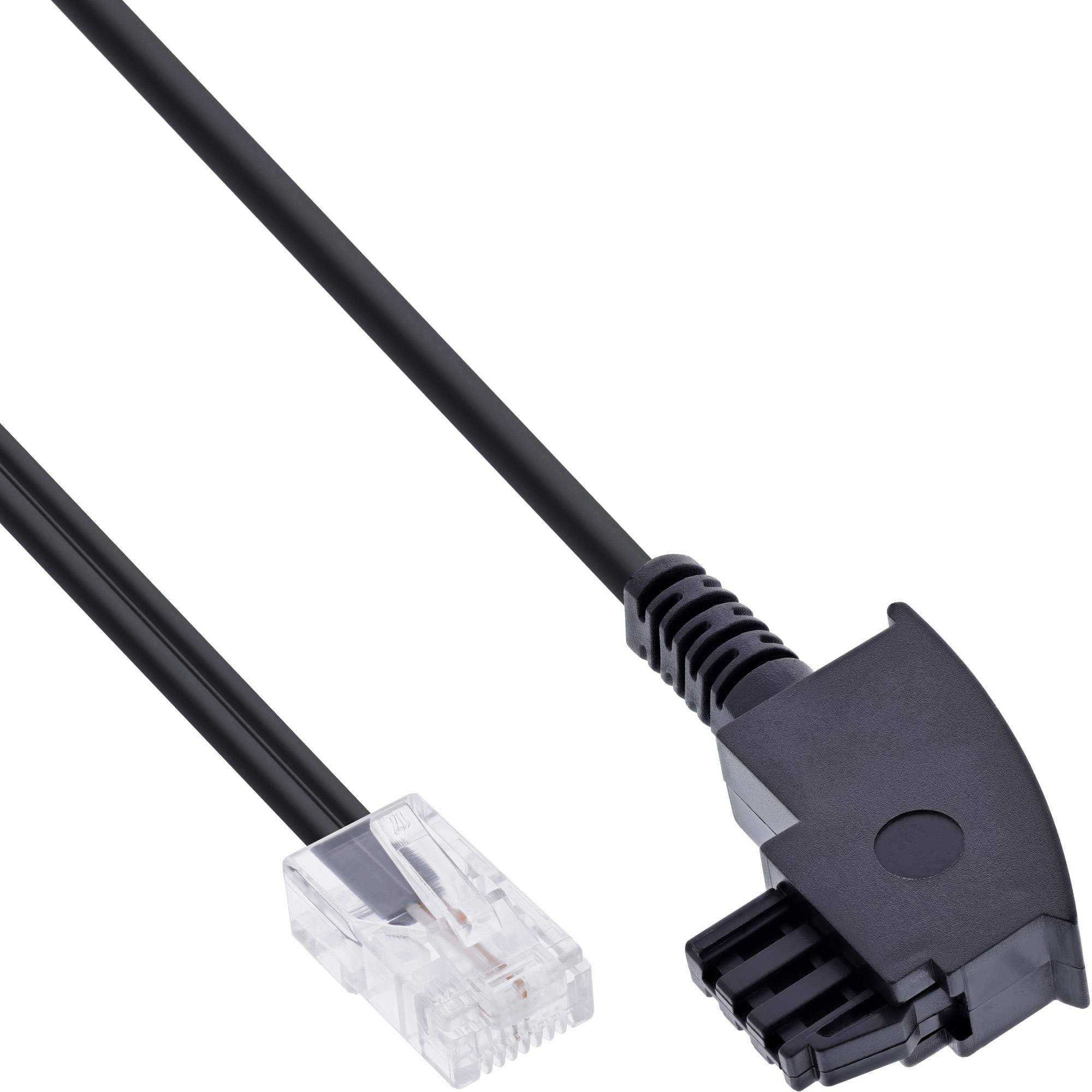 INLINE - TAE-F Kabel für DSL-Router - TAE-F Stecker an RJ45 8P2C - 1m