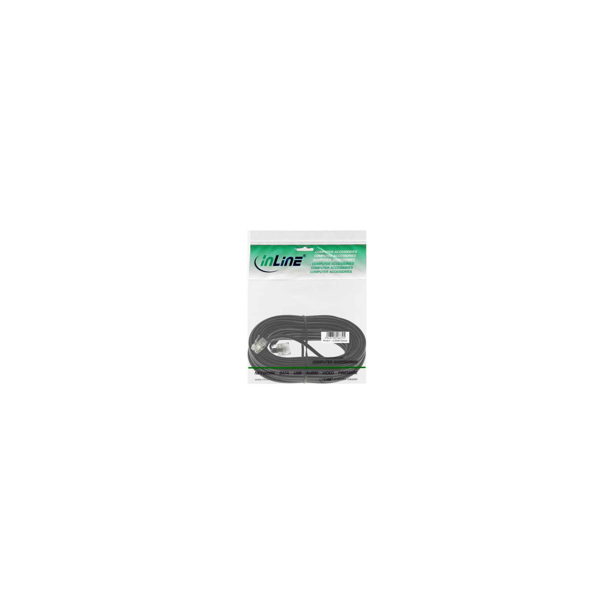 INLINE - Modularkabel - RJ45 zu RJ11 Stecker / Stecker - 4adrig - 10m