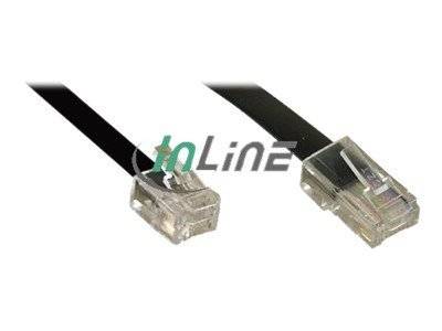 INLINE - Modularkabel - RJ45 zu RJ11 Stecker / Stecker - 4adrig - 6m