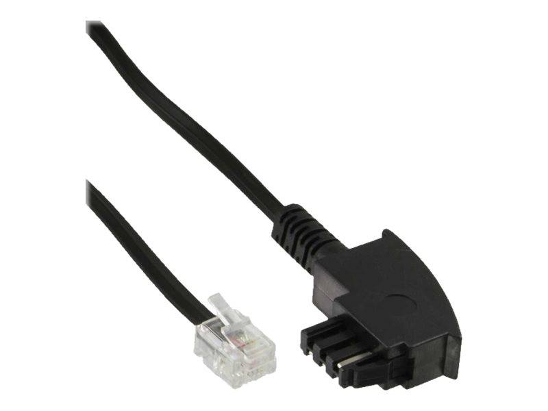 INLINE - TAE-F Kabel - für Telekom/Siemens-Geräte - TAE-F ST an RJ11 ST - 1m