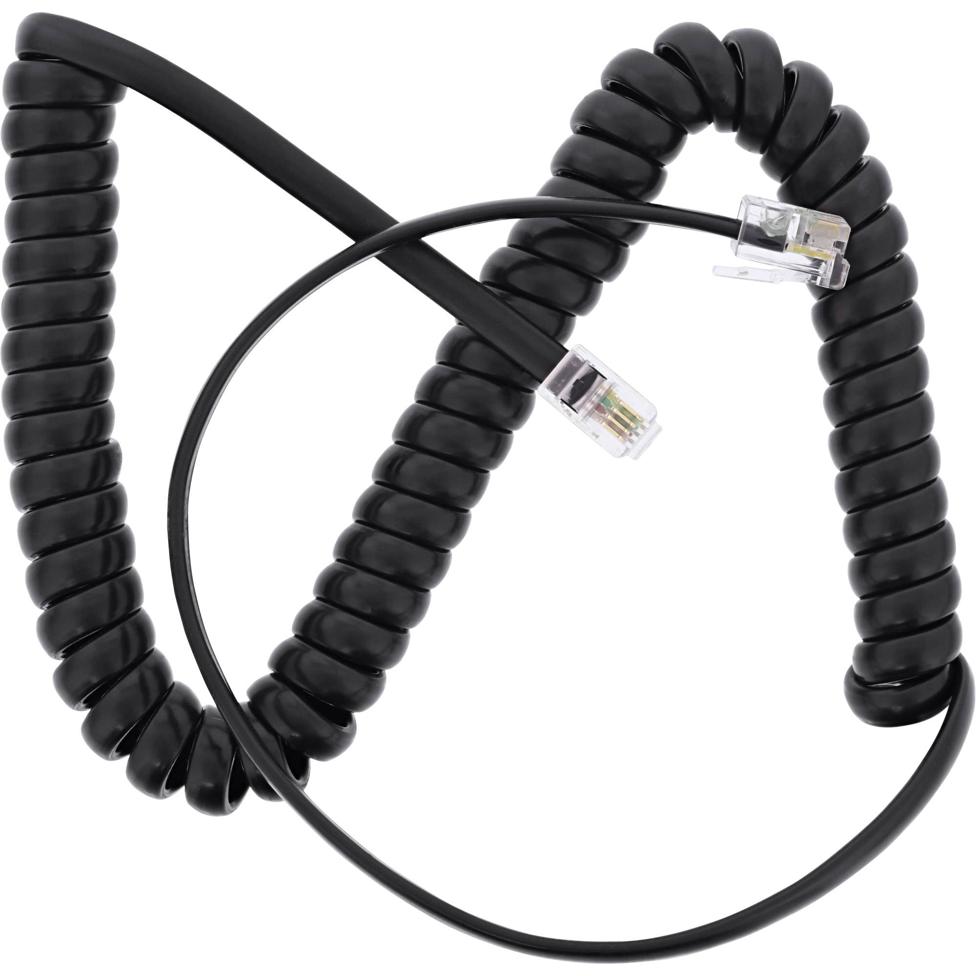 InLine Handset spiral - Telefonkabel - RJ-10 (M)