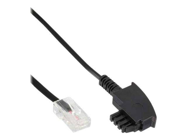 INLINE - TAE-F Kabel für DSL-Router - TAE-F Stecker an RJ45 8P2C - 1m