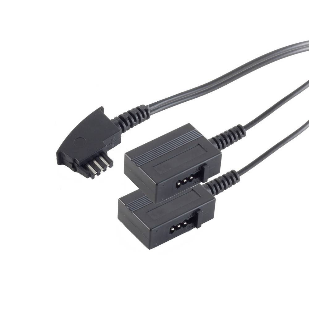 SHIVERPEAKS - S-Impuls - Telefon-Splitter - TAE-F (M) bis TAE-F (W)