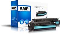 KMP H-T144D - 2er-Pack - Schwarz - kompatibel - Tonerpatrone (Alternative zu: HP 128A, HP CE320A)