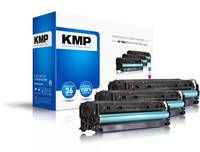 KMP H-T196CMY MULTIPACK - 3er-Pack - Gelb, Cyan, Magenta - kompatibel - Tonerpatrone (Alternative zu: HP 305A, HP CE411A, HP CE412A, HP CE413A)