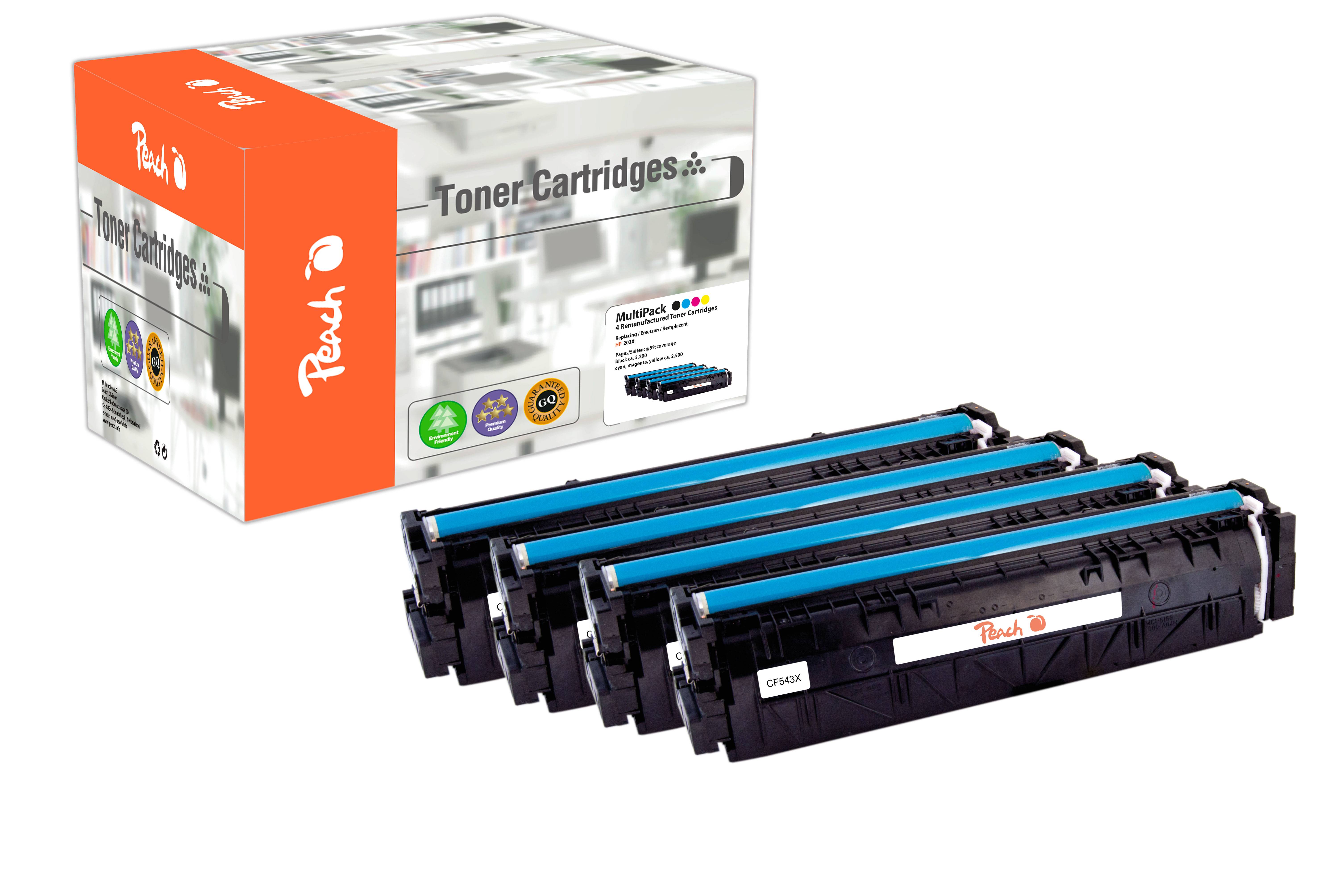 Peach 112205 - Schwarz - Cyan - Magenta - Gelb - 4 Stück(e) - Spar Pack Tonermod