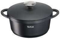 Tefal Trattoria E2184474, Rund, Schwarz, Aluminium, Titanium Extra, Keramik, Gas, Halogen, Induktion, Versiegelte Platte, 250 °C