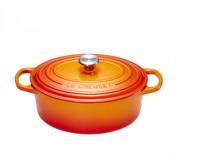 Le Creuset 21178270902430, Orange, Keramik, Gas, Induktion, Versiegelte Platte, Eisenguss, Orange, 27 cm