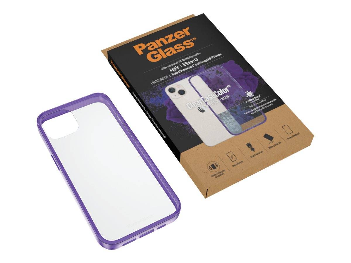 PanzerGlass ClearCaseColor - Limited Edition - hintere Abdeckung für Mobiltelefon - Rahmen aus 60 % recyceltem thermoplastischem Polyurethan (TPU)