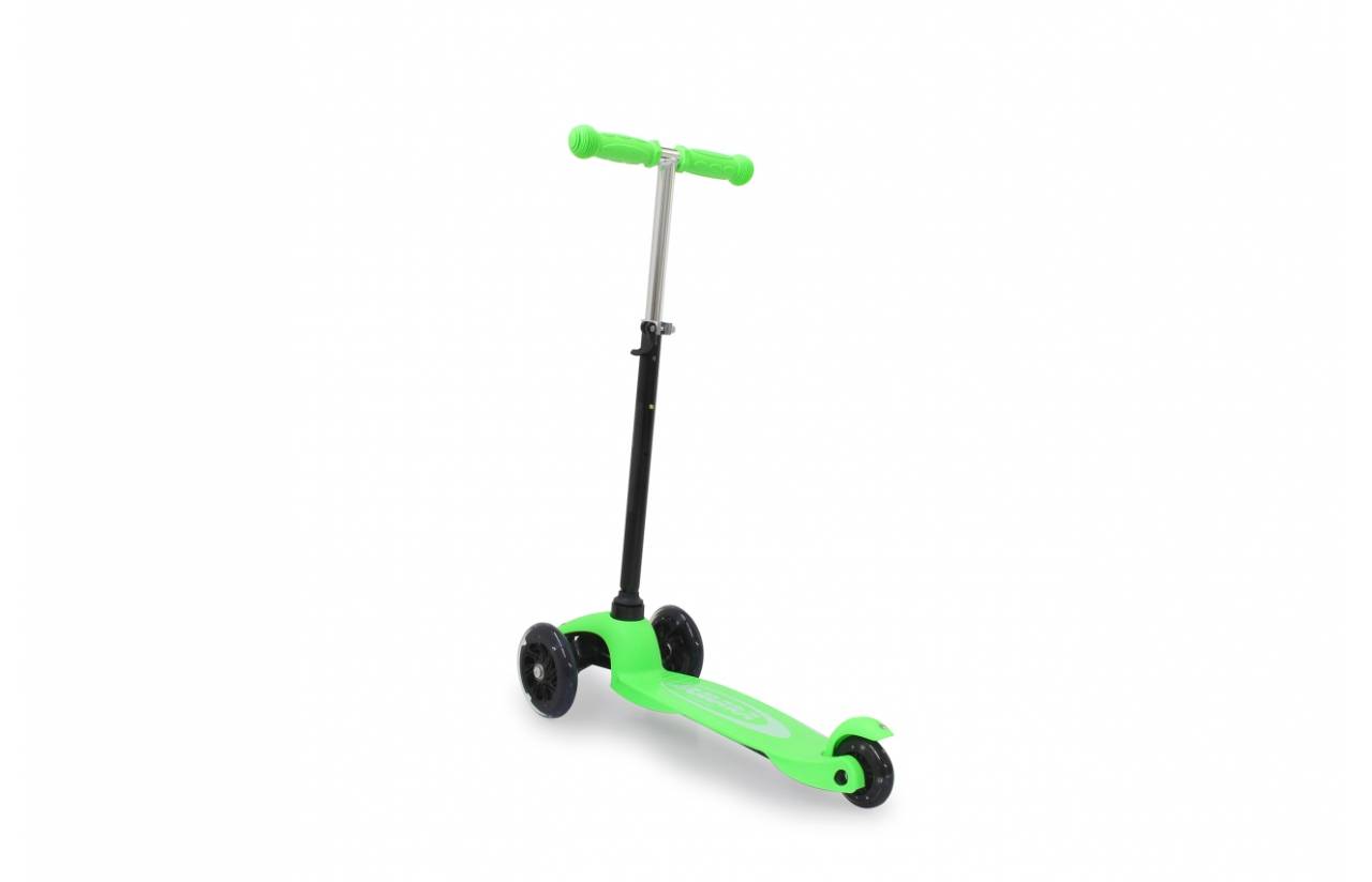 Jamara KickLight Scooter grün, Kinder, Dreiradroller, Schwarz, Grün, Beide Geschlechter, Asphalt, 50 kg