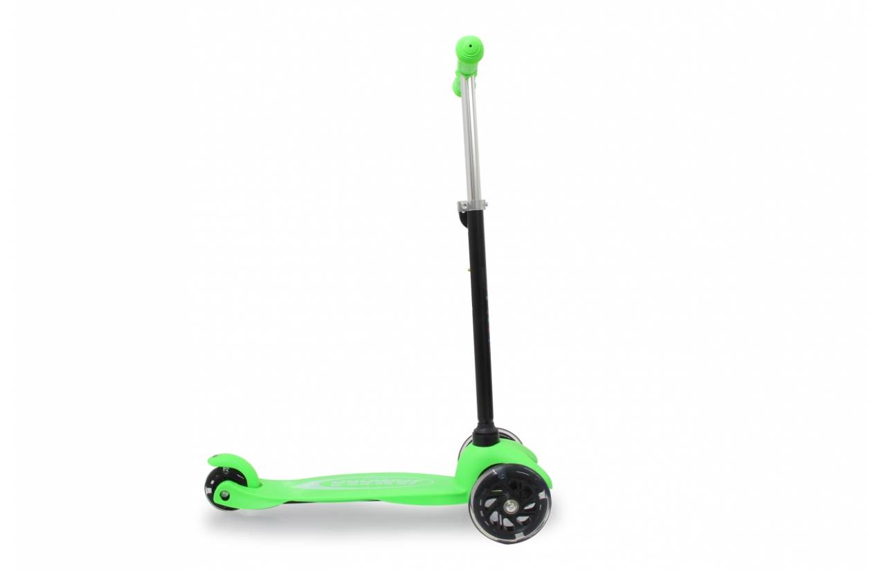 Jamara KickLight Scooter grün, Kinder, Dreiradroller, Schwarz, Grün, Beide Geschlechter, Asphalt, 50 kg