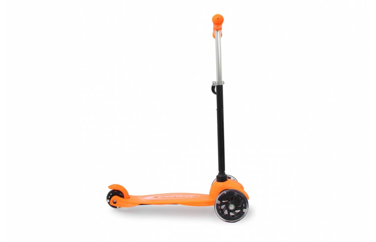 Jamara KickLight Scooter orange, Kinder, Dreiradroller, Schwarz, Orange, Beide Geschlechter, Asphalt, 50 kg