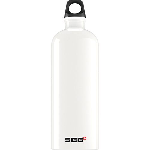 SIGG 1.0 L Traveller, 1000 ml, Weiß, Schraubdeckel, Kunststoff, Aluminium, 257 mm