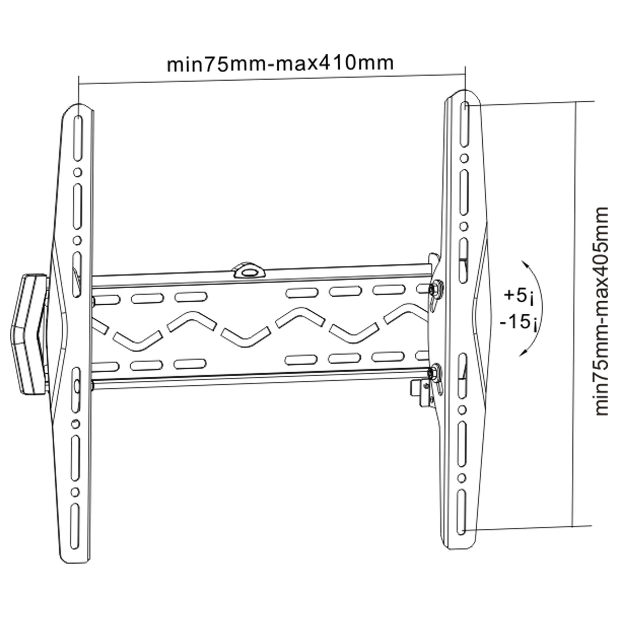 INLINE - Wandhalterung für LCD/LED/Plasma 81-140cm (32-55"") - max. 50kg