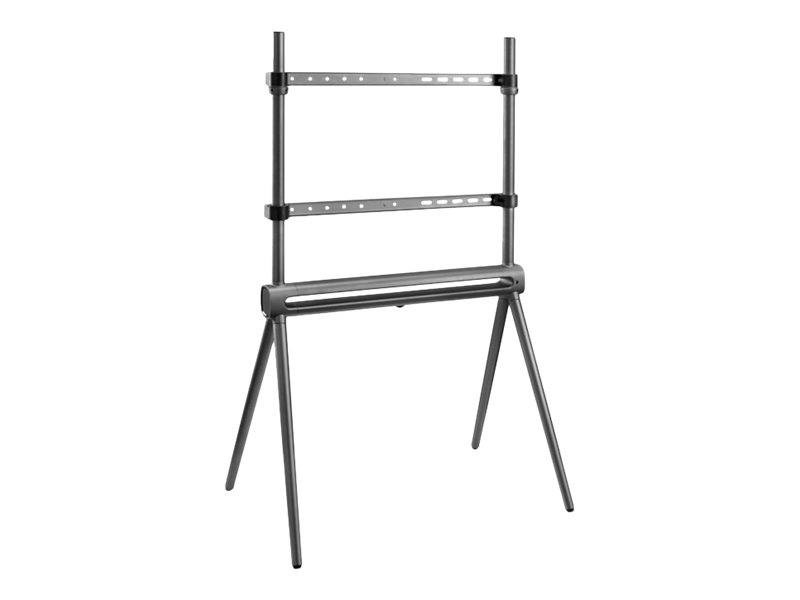 HAGOR Elia Studio Shine Series - Aufstellung - für Flachbildschirm - shine gray - Bildschirmgröße: 102-178 cm (40"-70")