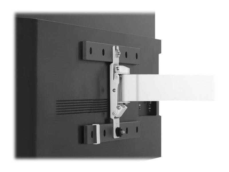 Rückansicht einer TV-Wandhalterung für einen Flachbildfernseher.