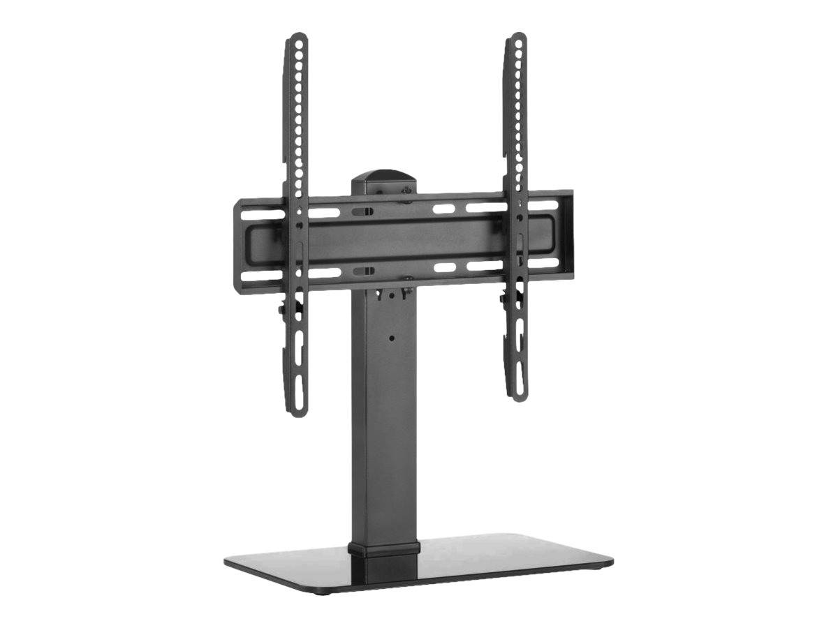 Equip Aufstellung - für LCD-TV / gekrümmter LCD-TV - universal - Kunststoff, stainless steel, Glas - Schwarz - Bildschirmgröße: 81.3-139.7 cm (32"
