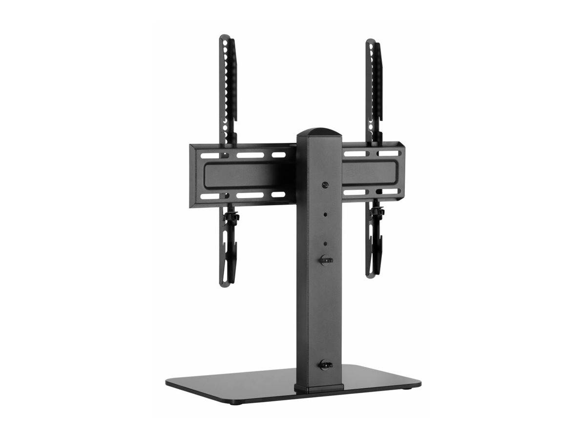 equip - Aufstellung - für LCD-Display / Curved LCD-Display - universal - Kunststoff, stainless steel, Glas - Schwarz - B