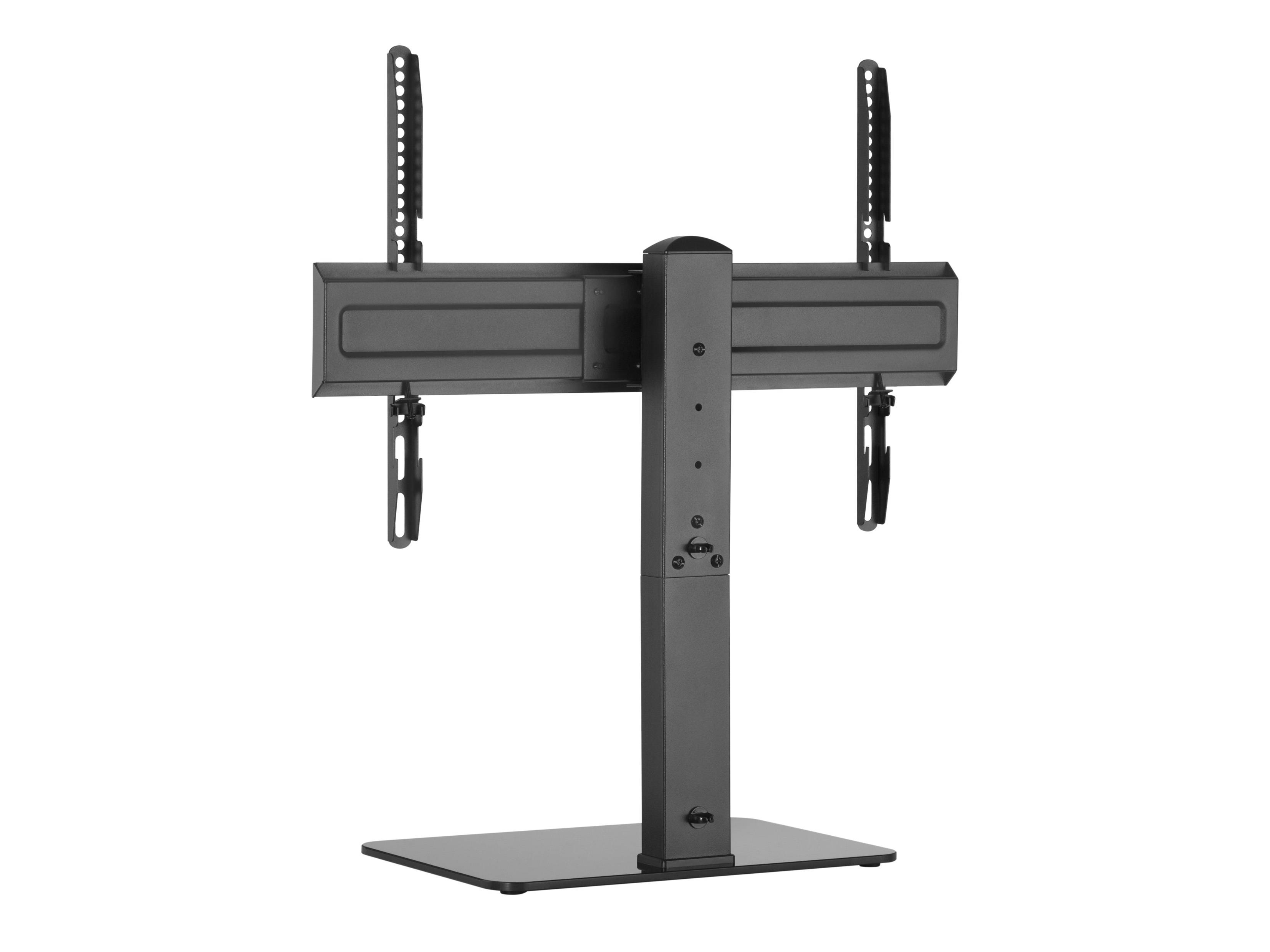 Equip Aufstellung - für LCD-Display / Curved LCD-Display - universal - Kunststoff, stainless steel, Glas - Schwarz - Bildschirmgröße: 94-177.8 cm