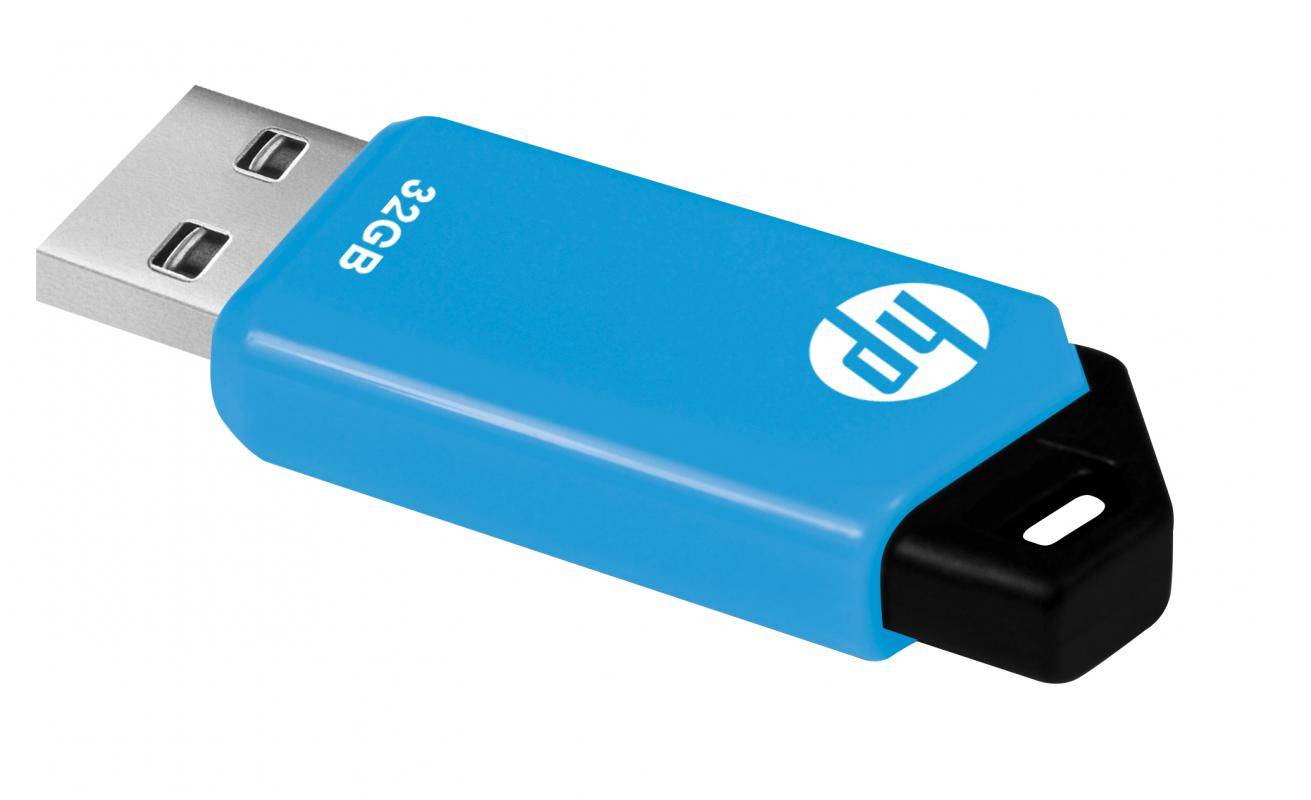 HP v150w, 32 GB, USB Typ-A, 2.0, Dia, Schwarz, Blau