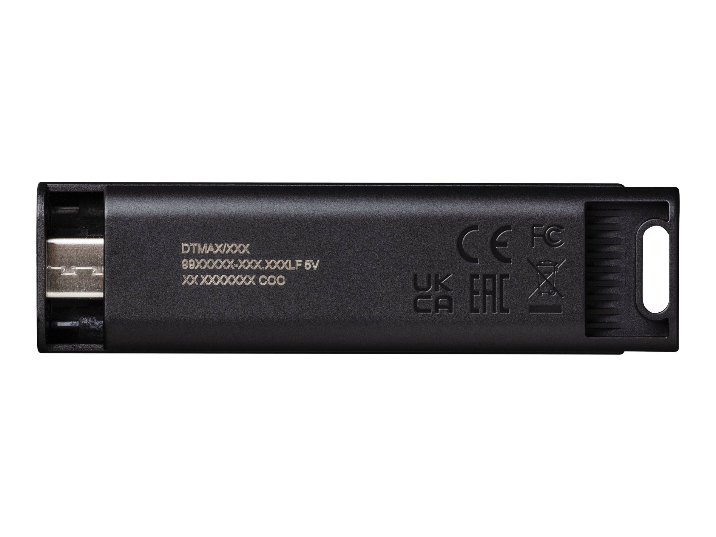 Kingston USB-Stick DataTraveler Max - USB 3.2 Gen 2 - 256 GB - Schwarz