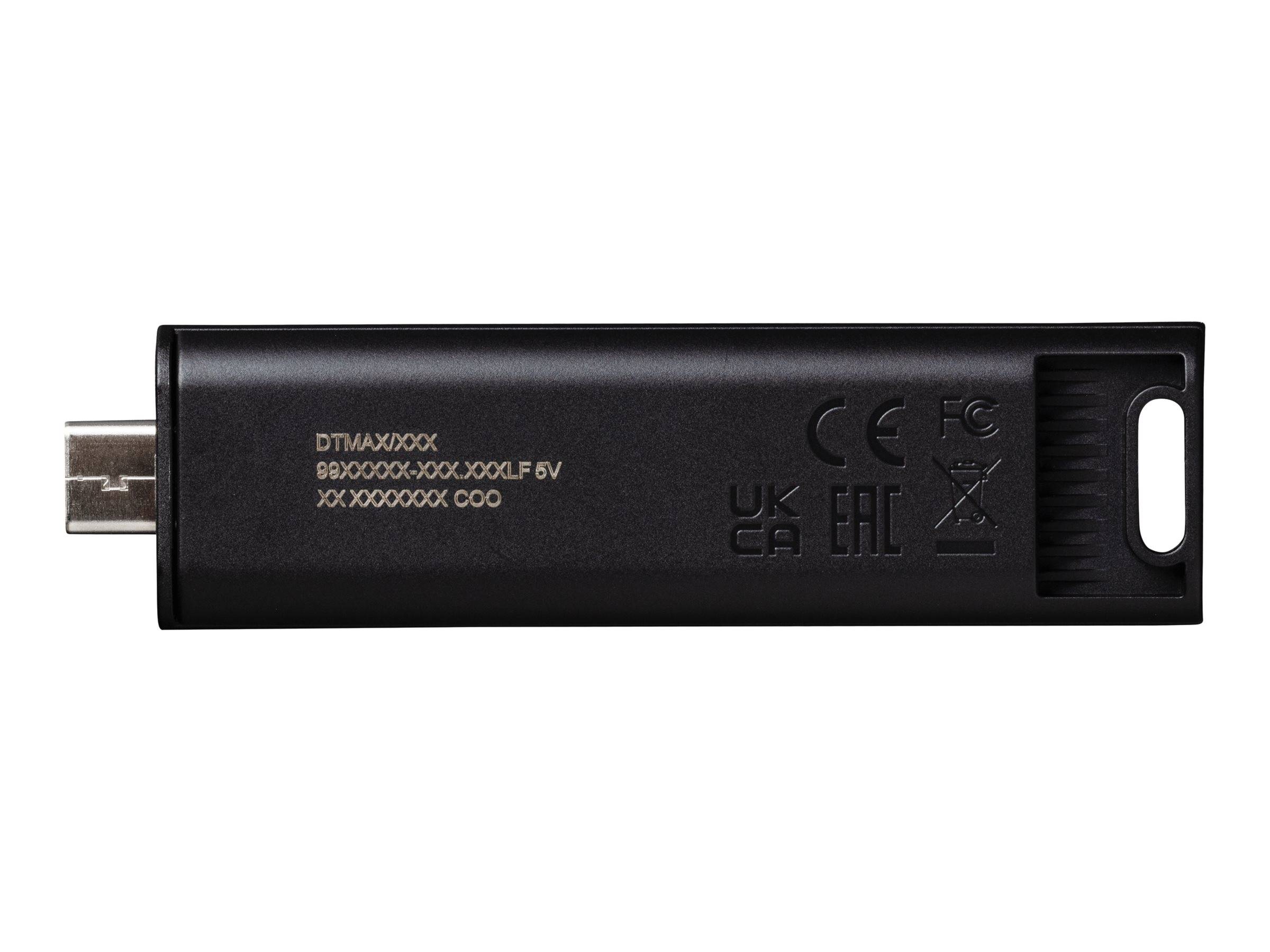 Kingston USB-Stick DataTraveler Max - USB 3.2 Gen 2 - 256 GB - Schwarz
