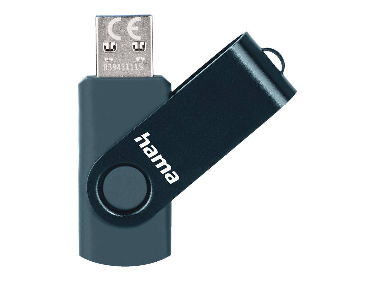 hama USB-Stick Rotate petrolblau 32 GB, 1 St.