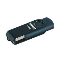 Hama Rotate, 128 GB, USB Typ-A, 90 MB/s, Drehring, Blau
