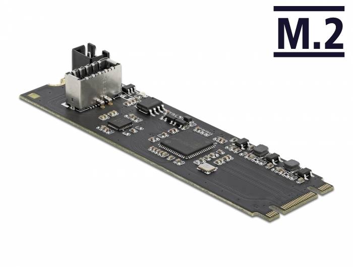 DeLOCK Converter M.2 Key B+M male to 1 x internal USB 3.2 Gen 2 key A 20 pin female - Schnittstellenadapter - M.2 - M.2 Card - 10 Gbit/s - PCIe