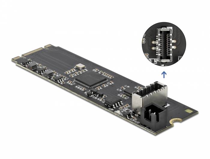 DeLOCK Converter M.2 Key B+M male to 1 x internal USB 3.2 Gen 2 key A 20 pin female - Schnittstellenadapter - M.2 - M.2 Card - 10 Gbit/s - PCIe