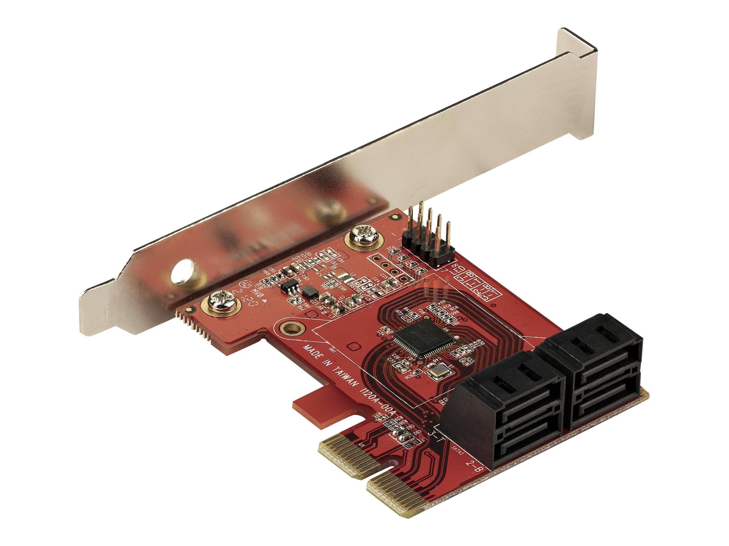 StarTech.com PCIe SATA Controller Karte - 4 Port SATA 3 Erweiterungskarte/Kontroller - 6Gbit/s - Full/Low-Profile Blende - PCI Express