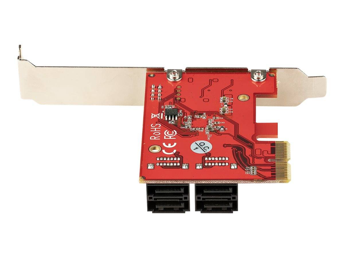 StarTech.com PCIe SATA Controller Karte - 4 Port SATA 3 Erweiterungskarte/Kontroller - 6Gbit/s - Full/Low-Profile Blende - PCI Express