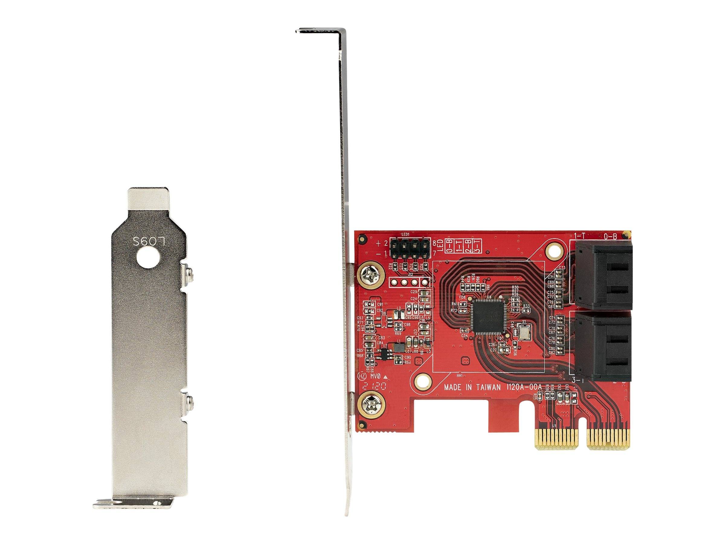 StarTech.com PCIe SATA Controller Karte - 4 Port SATA 3 Erweiterungskarte/Kontroller - 6Gbit/s - Full/Low-Profile Blende - PCI Express