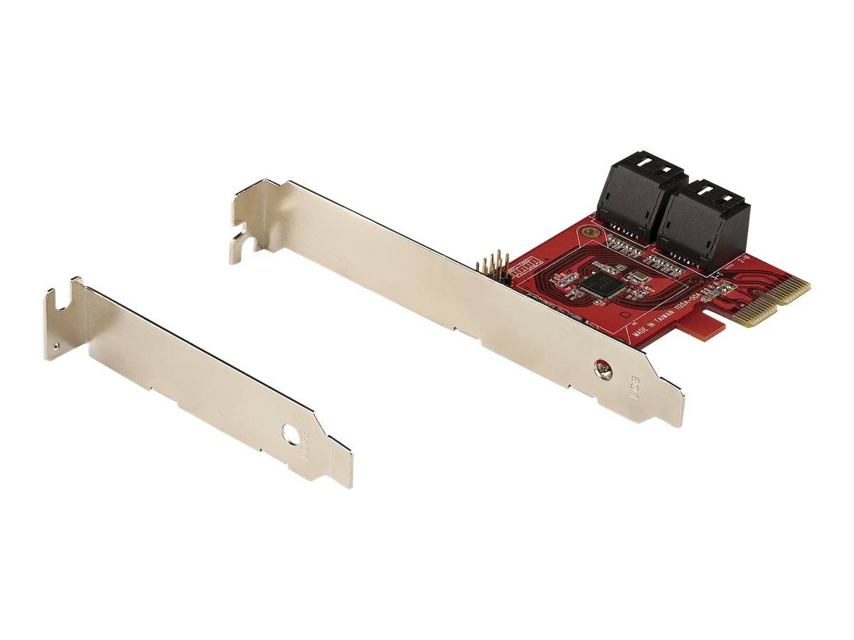 StarTech.com PCIe SATA Controller Karte - 4 Port SATA 3 Erweiterungskarte/Kontroller - 6Gbit/s - Full/Low-Profile Blende - PCI Express