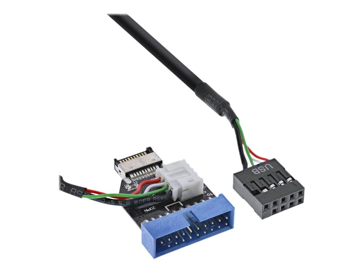 InLine USB 3.1 zu 3.0 Adapter intern - zu 9-poliger USB-Header (W)