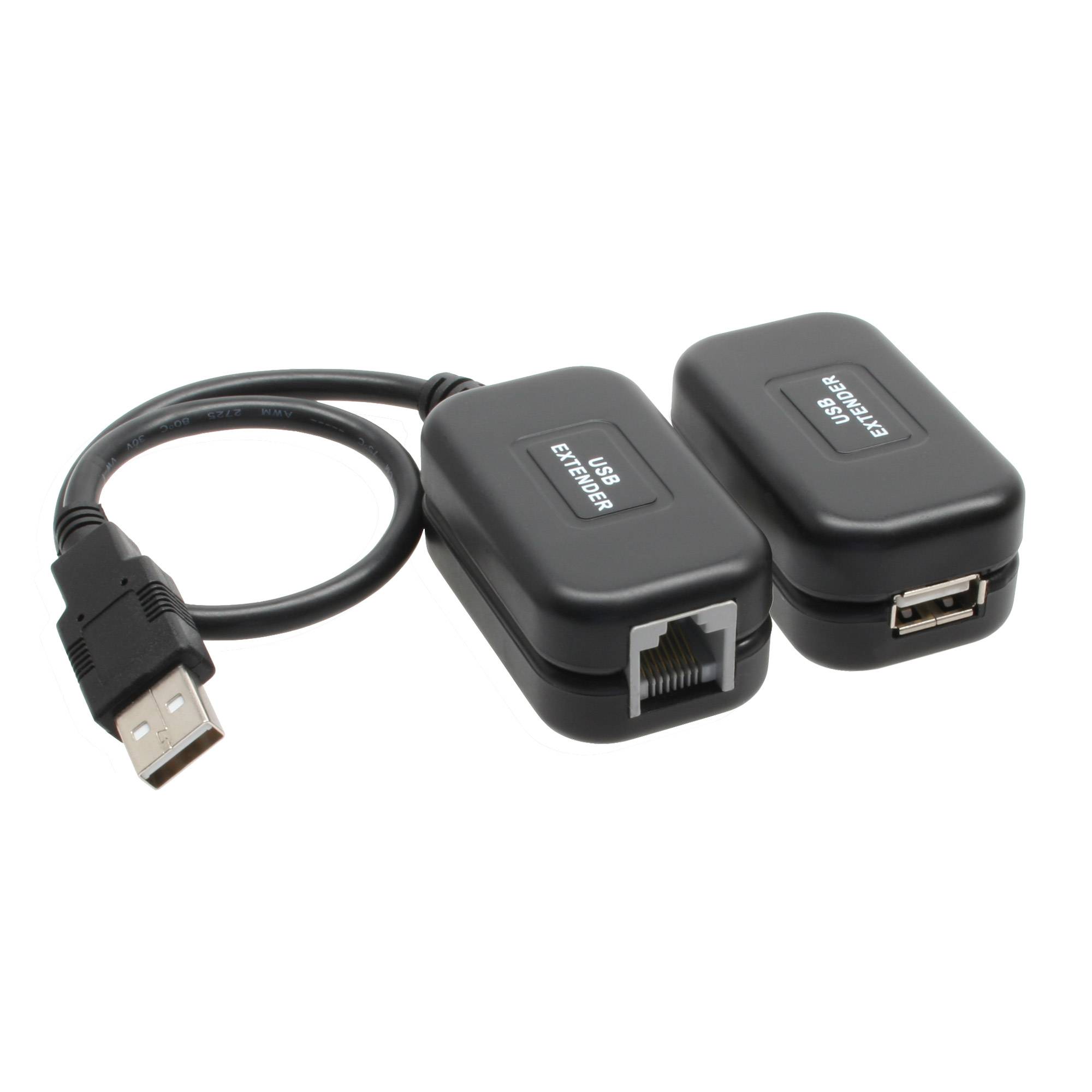 INLINE - USB Verlängerung - bis 60m über Netzwerkkabel RJ45 Cat. 5e