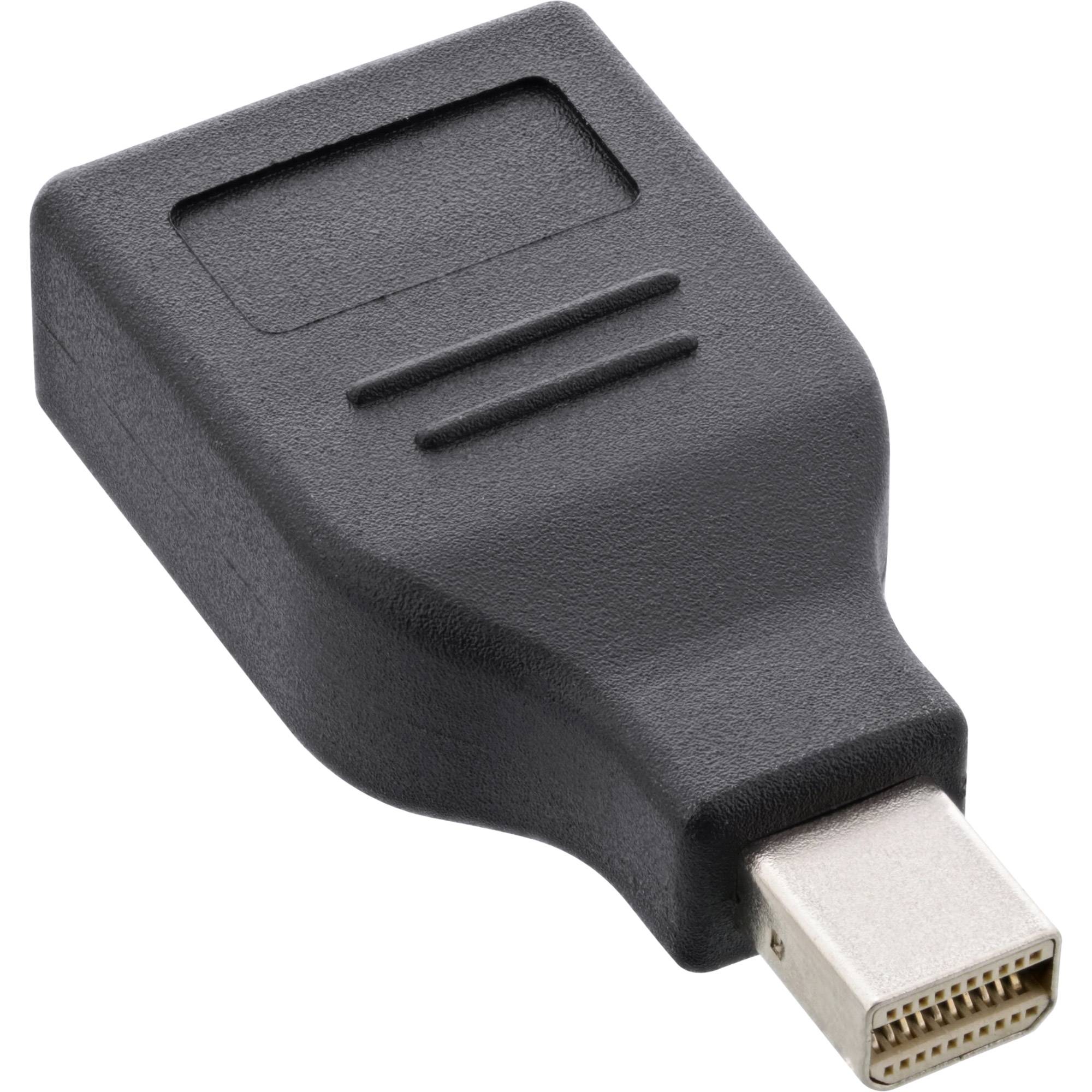 INLINE - DisplayPort Adapter - mini DisplayPort Stecker auf DisplayPort Buchse - 4K