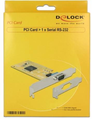 DeLock PCI Card > 1 x Serial RS-232 - Serieller Adapter