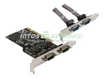 INLINE - Schnittstellenkarte - 4x 9pol seriell - PCI